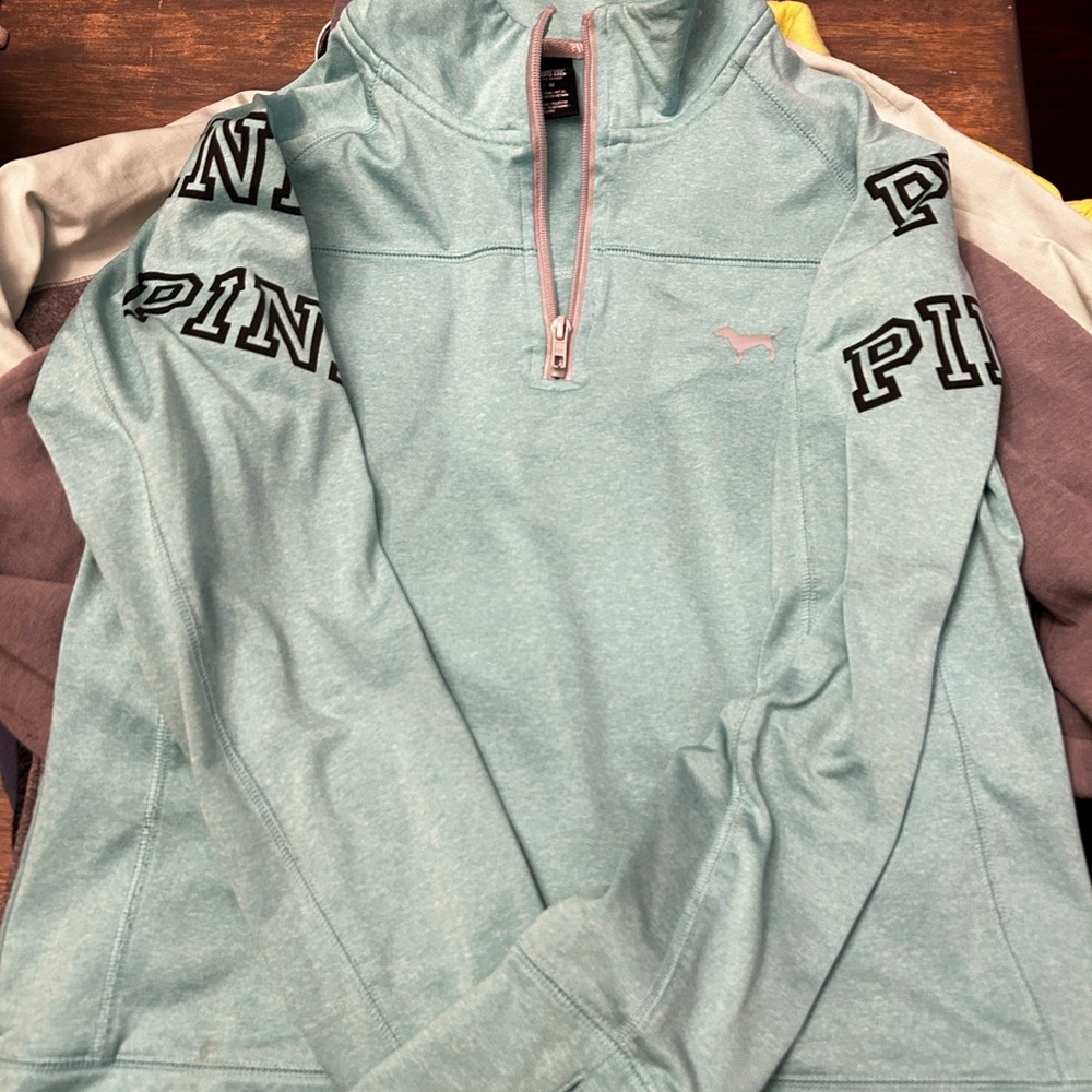 PINK Victoria's Secret Light Blue Pullover